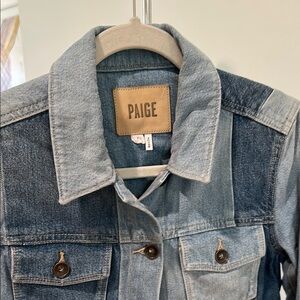 PAIGE Two-Tone Denim Jacket